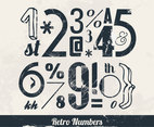Numbers and Symbols Vector
