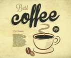 Best Coffee Vintage Vector