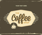 Retro Coffee Shop Logo Vector