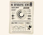 Newspaper Startup Infographic Vector