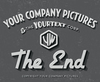 The End Title Card Vector