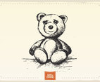 Teddy Bear Sketch Vector