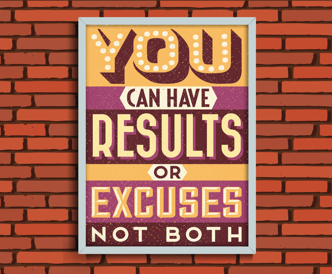 Results or Excuses Vector
