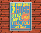 Goals Poster Vector