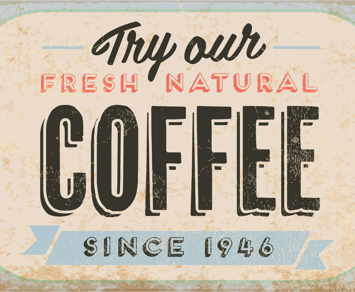 Natural Fresh Coffee Vector