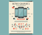 Retro Mobile Graphs and Tables Kit Vector