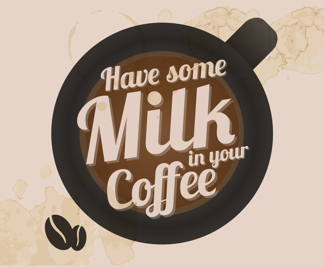 Coffee and Milk Vector