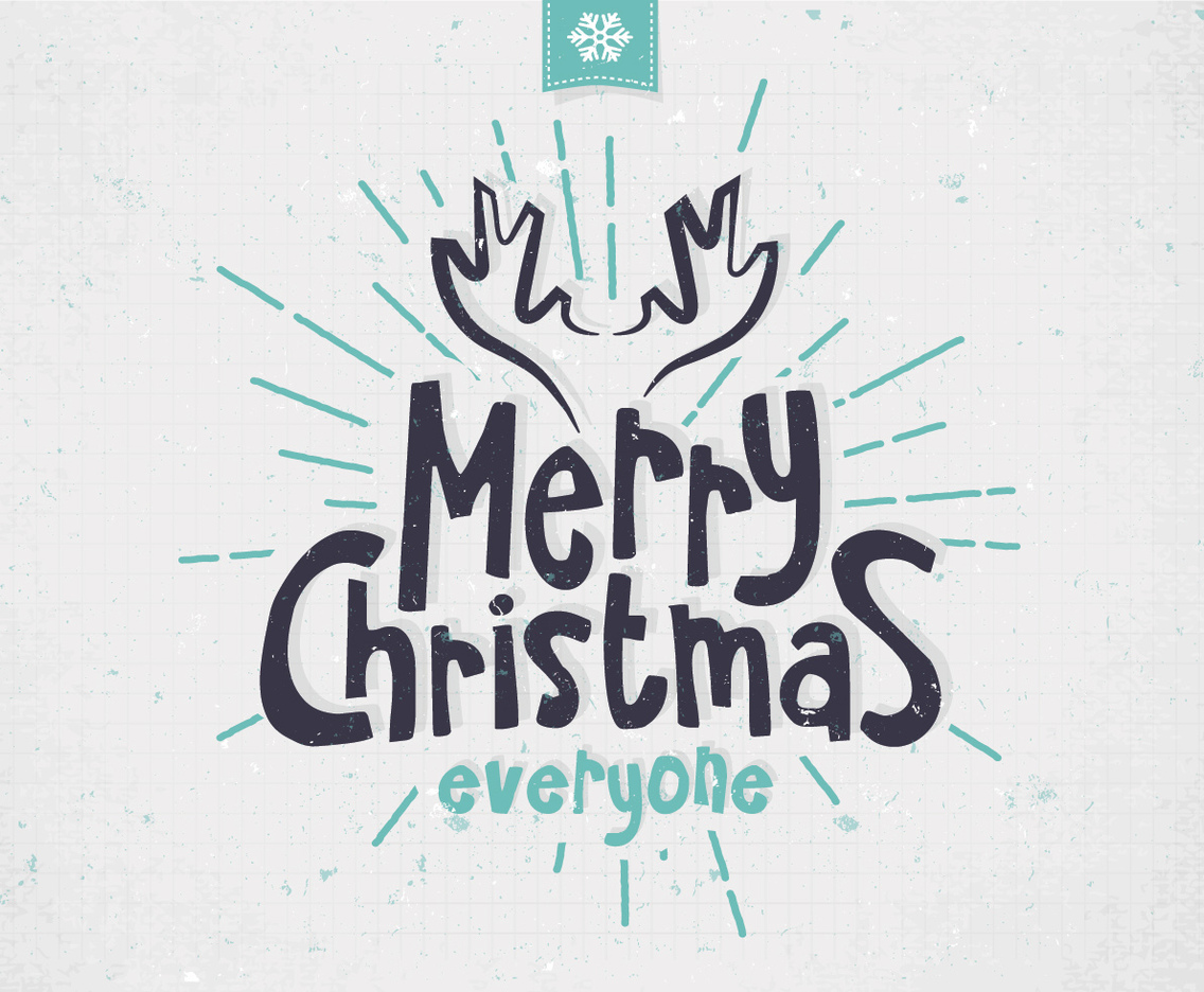 Merry Christmas Minimalist Vector