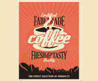 Fair Trade Coffee Vintage Poster