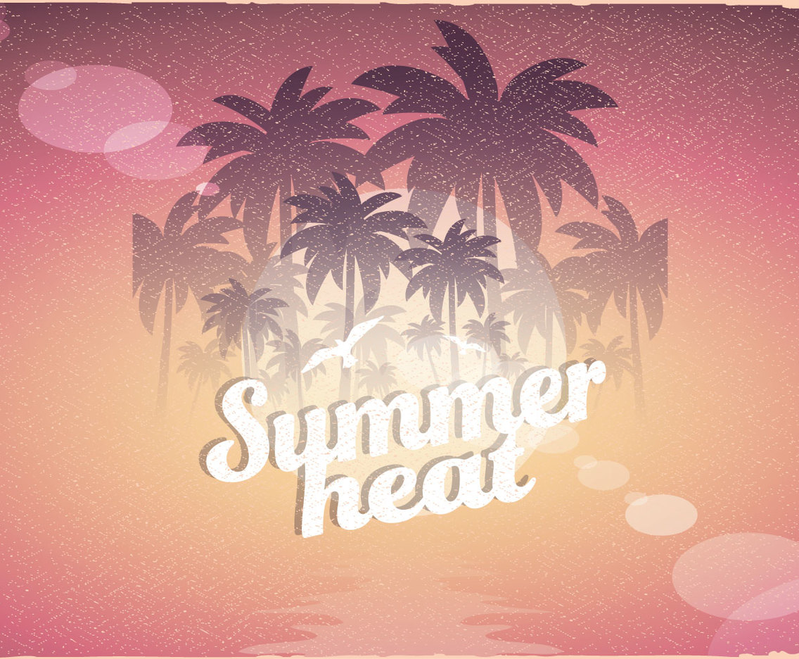 Retro Summer Heat Poster