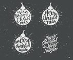 Chalkboard Ornament Collection Vector