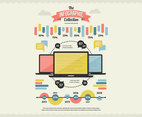 Classic Infographic Collection Vector