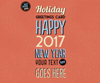 Colorful Holiday Greetings Card Vector
