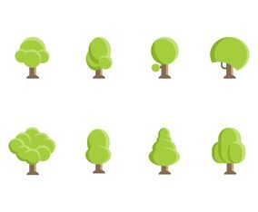 Free Cartoon Tree Vector Vector Art & Graphics | freevector.com