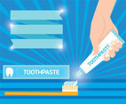 Toothpaste vector