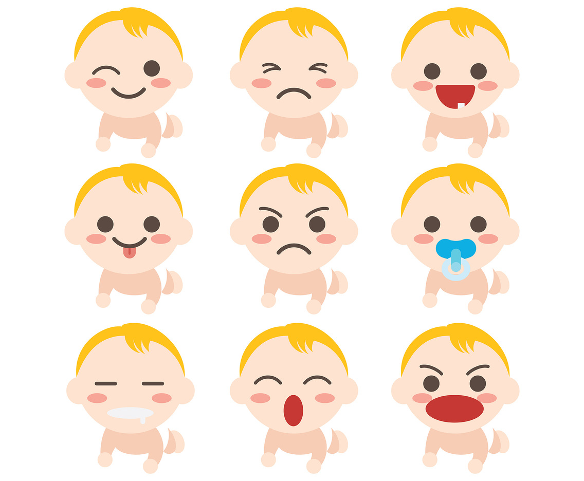 Free Baby Cartoon Icons Vectors