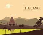 Free Thai landmark Illustration
