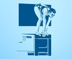 Diving Girl Graphics