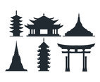 Pagoda vector