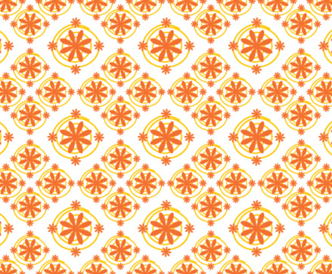 Flowers in pattern