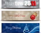 Christmas New Year Banners