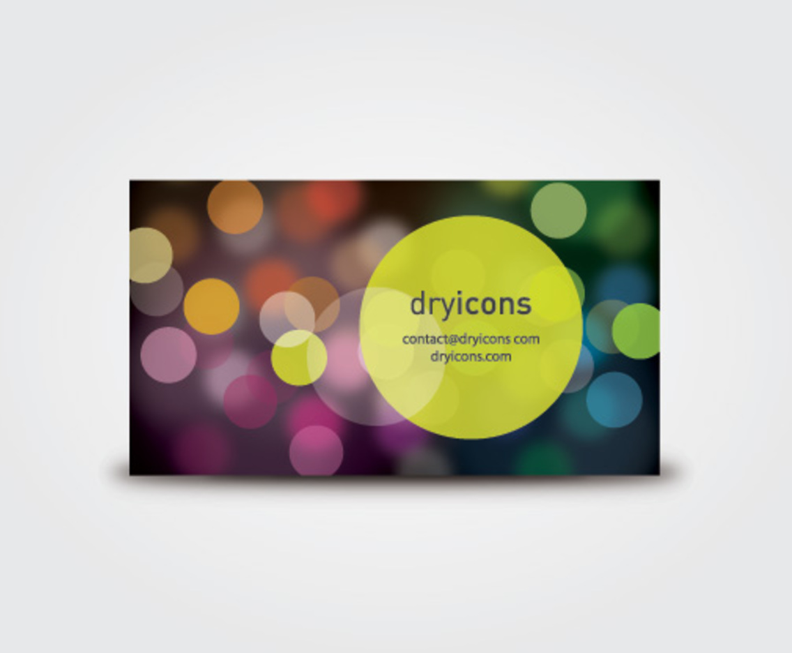 Defocused Lights Business Card