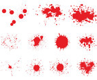 Splattered Blood Graphics Set