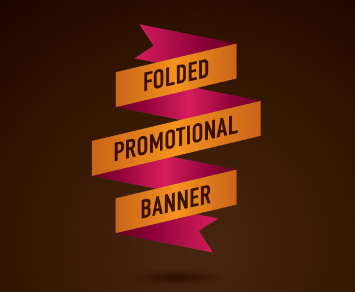 Folded Promotional Banner