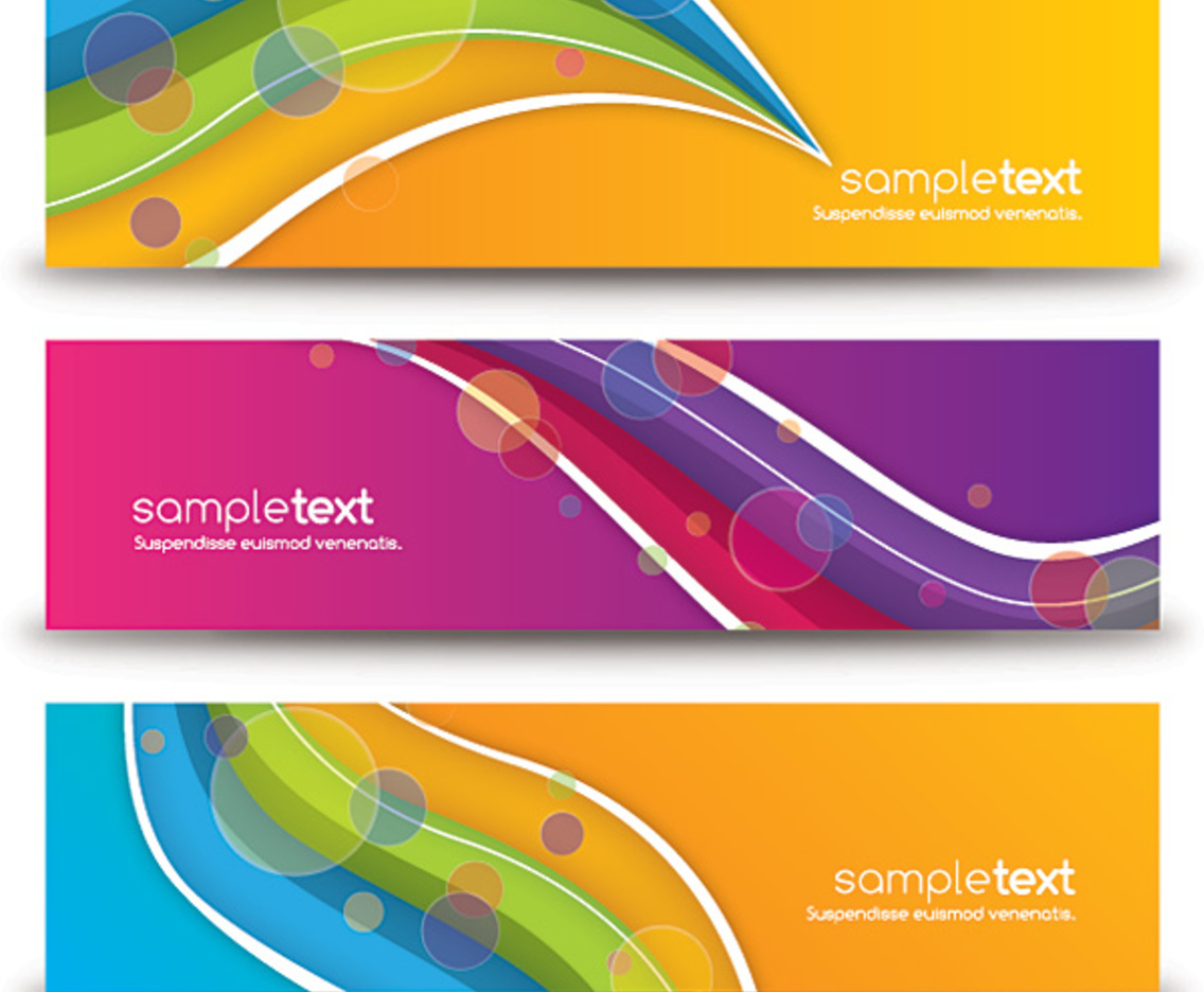 Colorful Abstract Banners Vector Art And Graphics