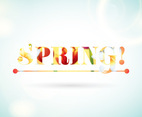 Colorful Spring Typography