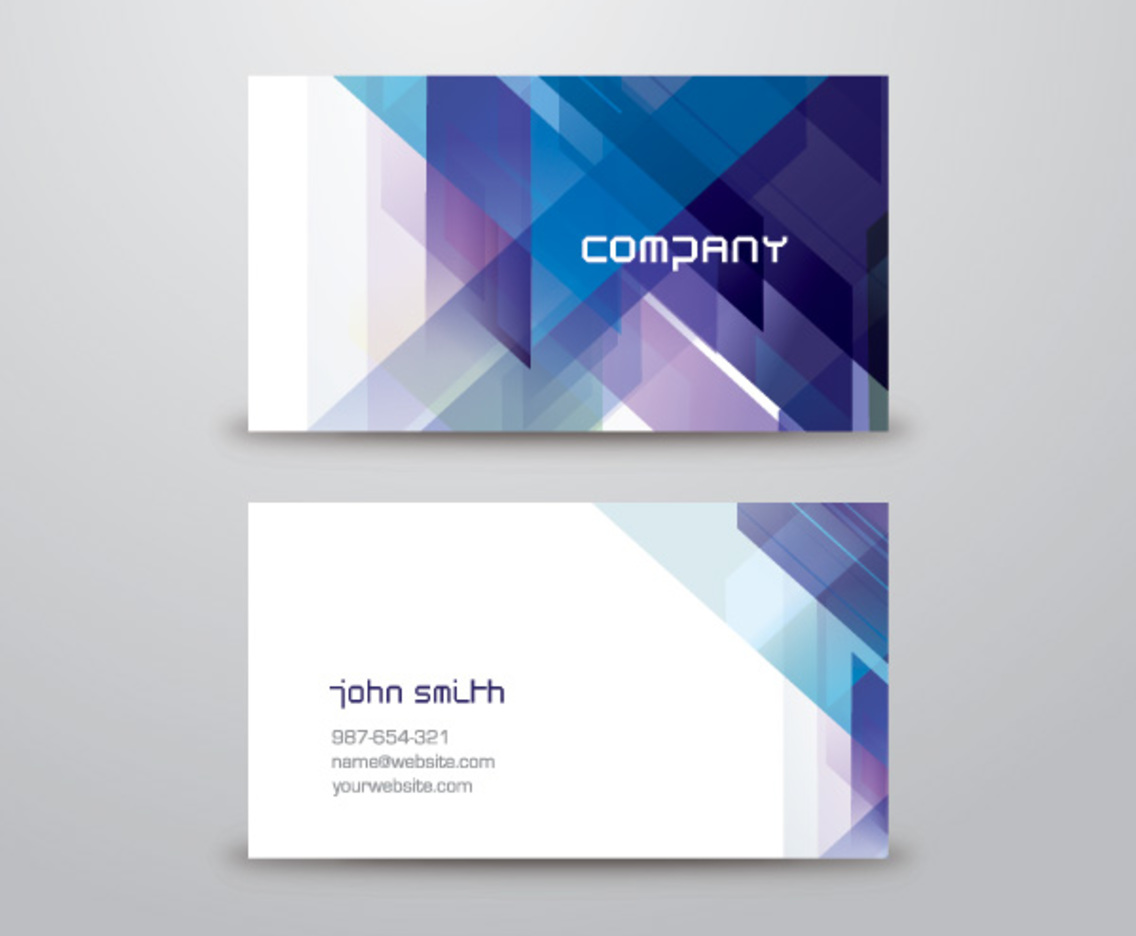 Blue Abstract Business Card