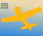 Retro Airplane Silhouette
