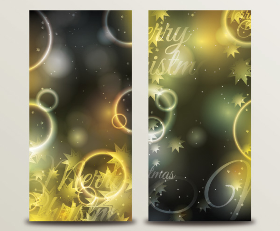 Christmas Bokeh Banners