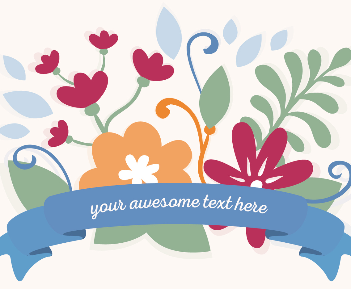 Flat Floral Illustration