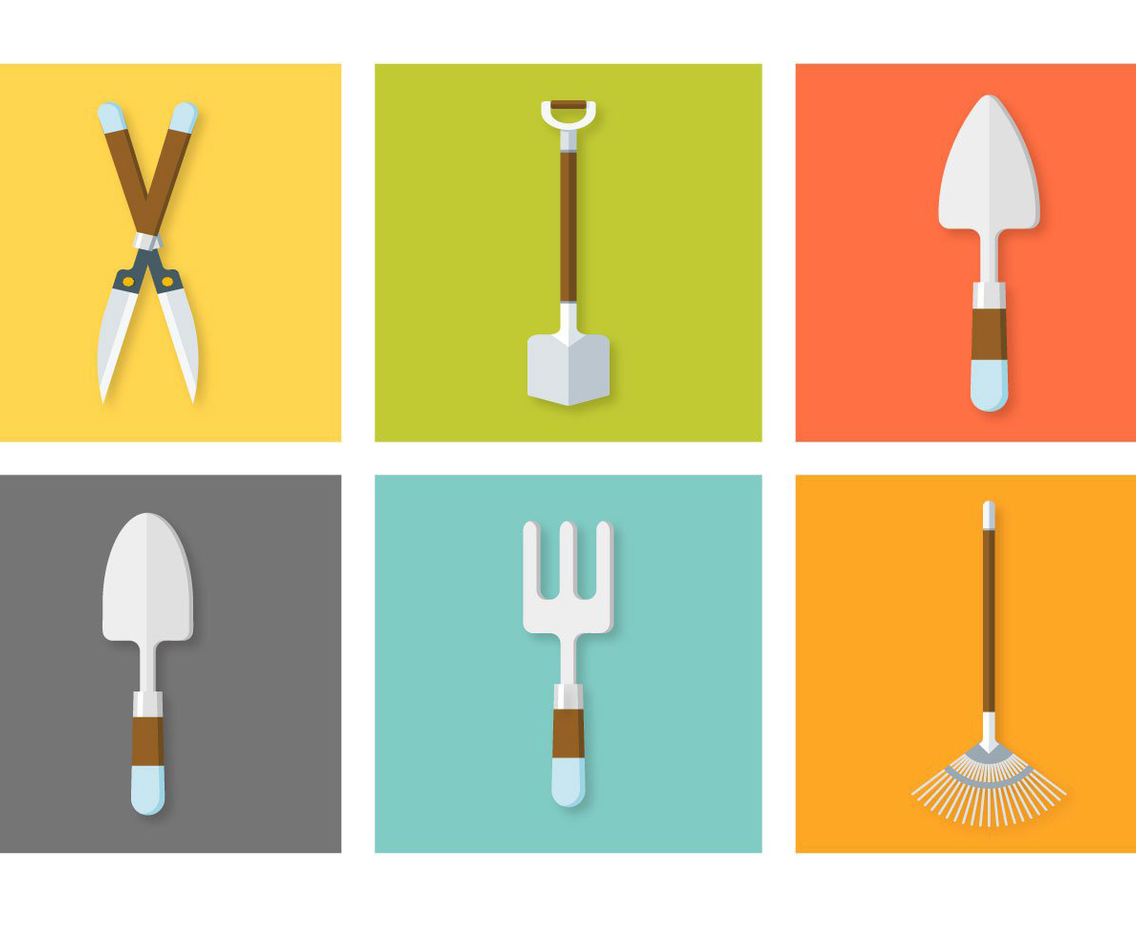Gardening Tools Icon Set