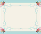 Beautiful Floral Frame Background
