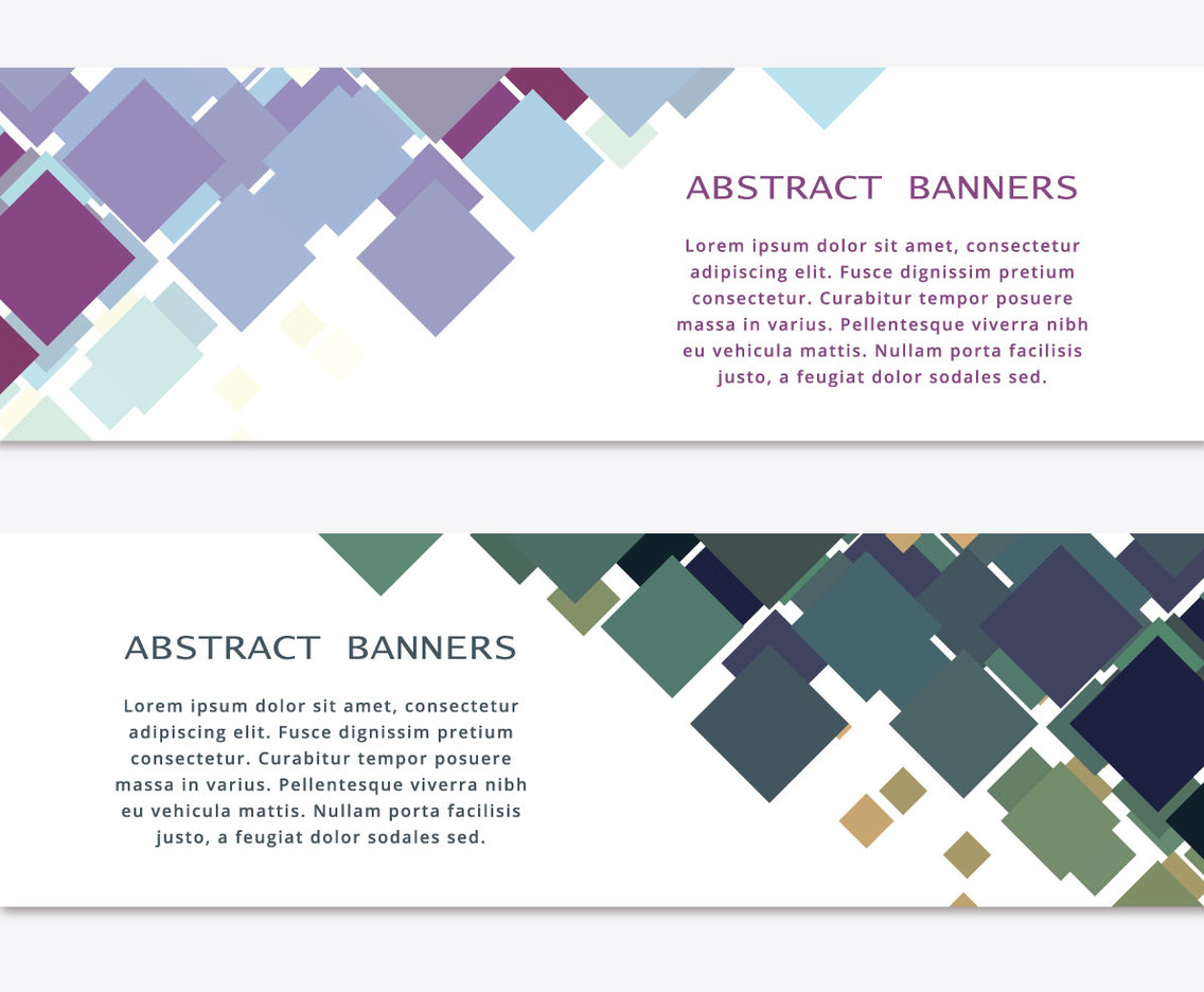 Abstract Vector Banners