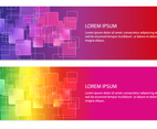 Colorful Abstract Square Banners