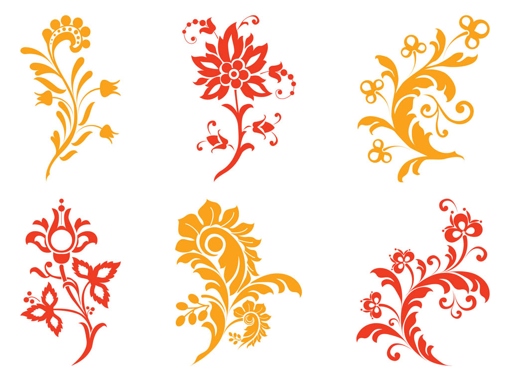 Floral Scrolls Graphics