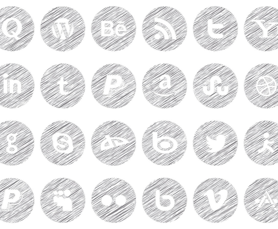 Scribble Style Icon Set