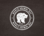 World Animal Day Grunge Stamp