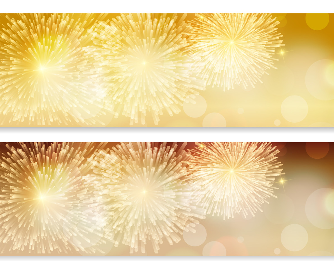 Fireworks Vector Banners