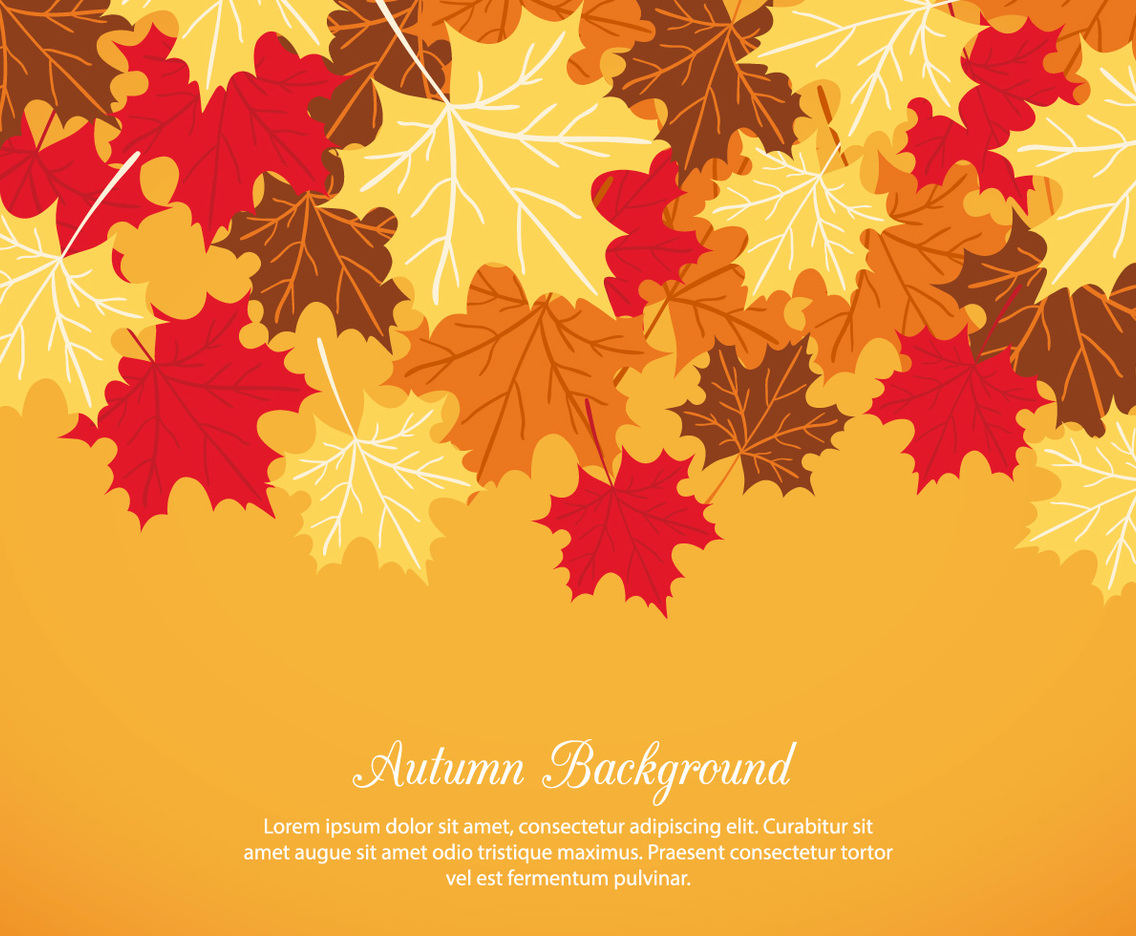 Autumn Vector Background Vector Art & Graphics