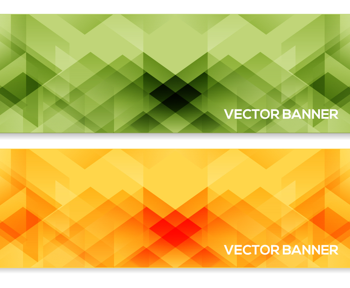 Abstract Polygon Vector Banners