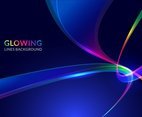Colorful Glowing Lines Background