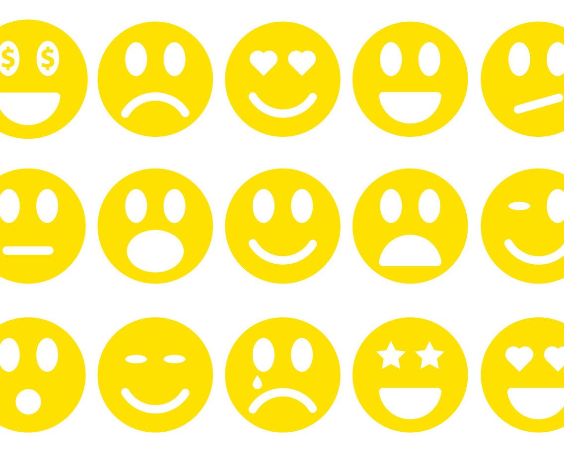 Simple Flat Style Emoticon Collection