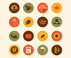 Colorful Autumn Vector Icons