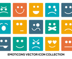 Colorful Emoticon Icon Collection