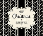 Cute Black and White Christmas Card