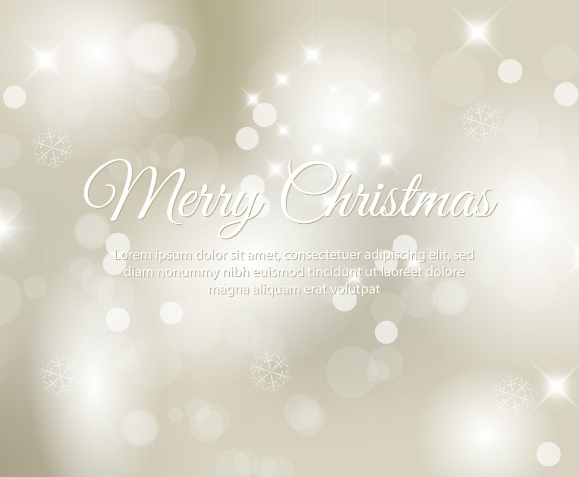 Silver Merry Christmas Background